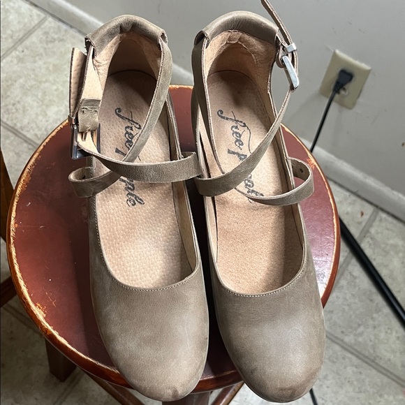 Free People Wood Clogs Buena Vista Green - Picture 3 of 14